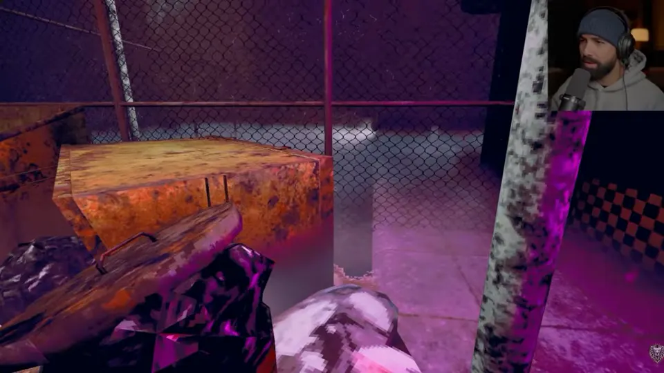 Hollow playthrough frame near Luna's Donuts parking gate
